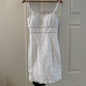 Lilly Pulitzer White Lace Midi Dress